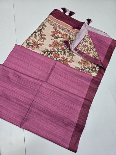 Semi Tusser Silk Sarees