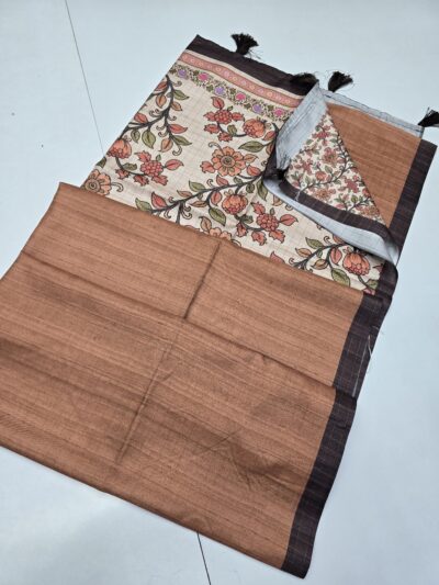 Semi Tusser Silk Sarees