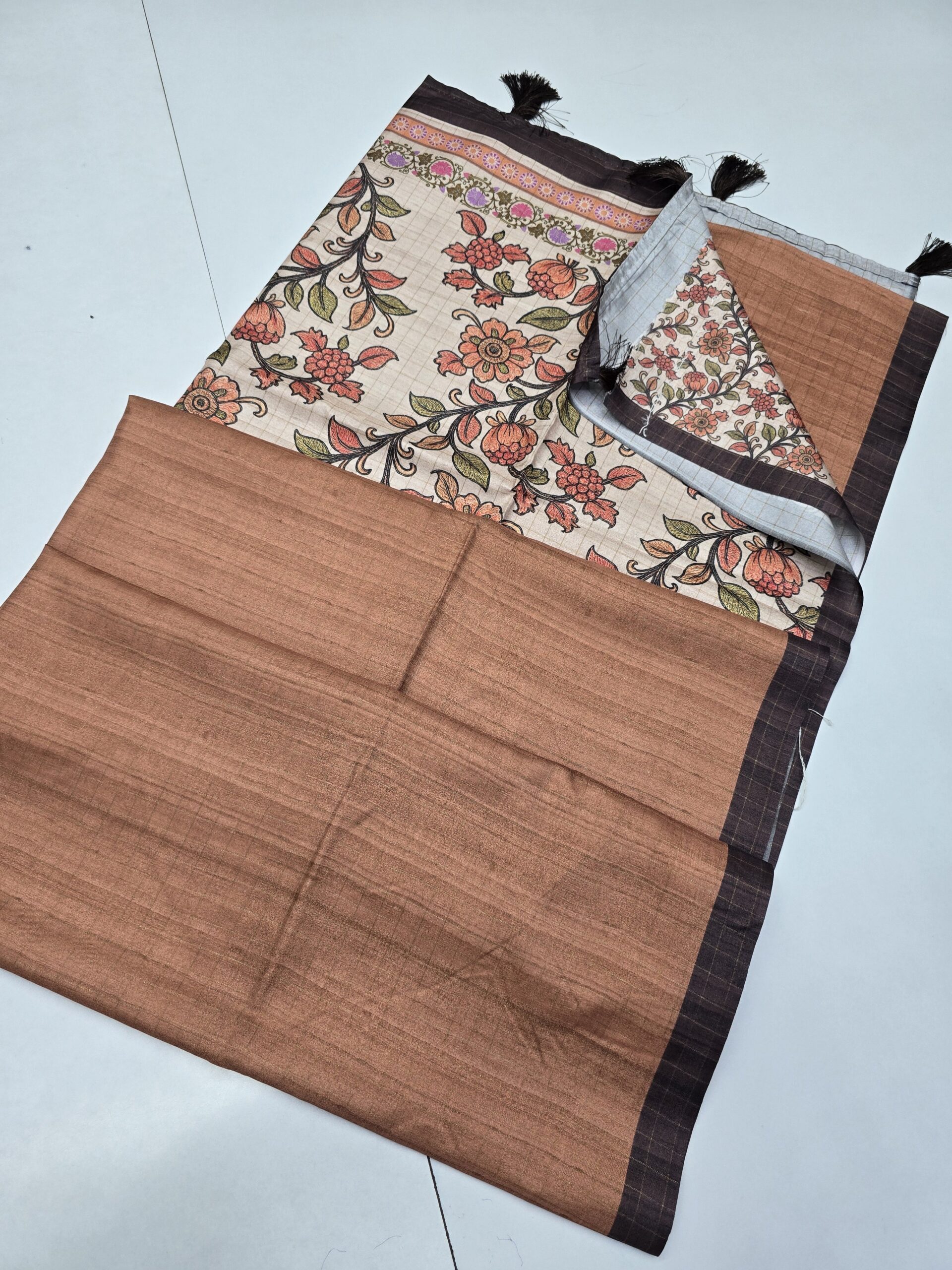 Semi Tusser Silk Sarees