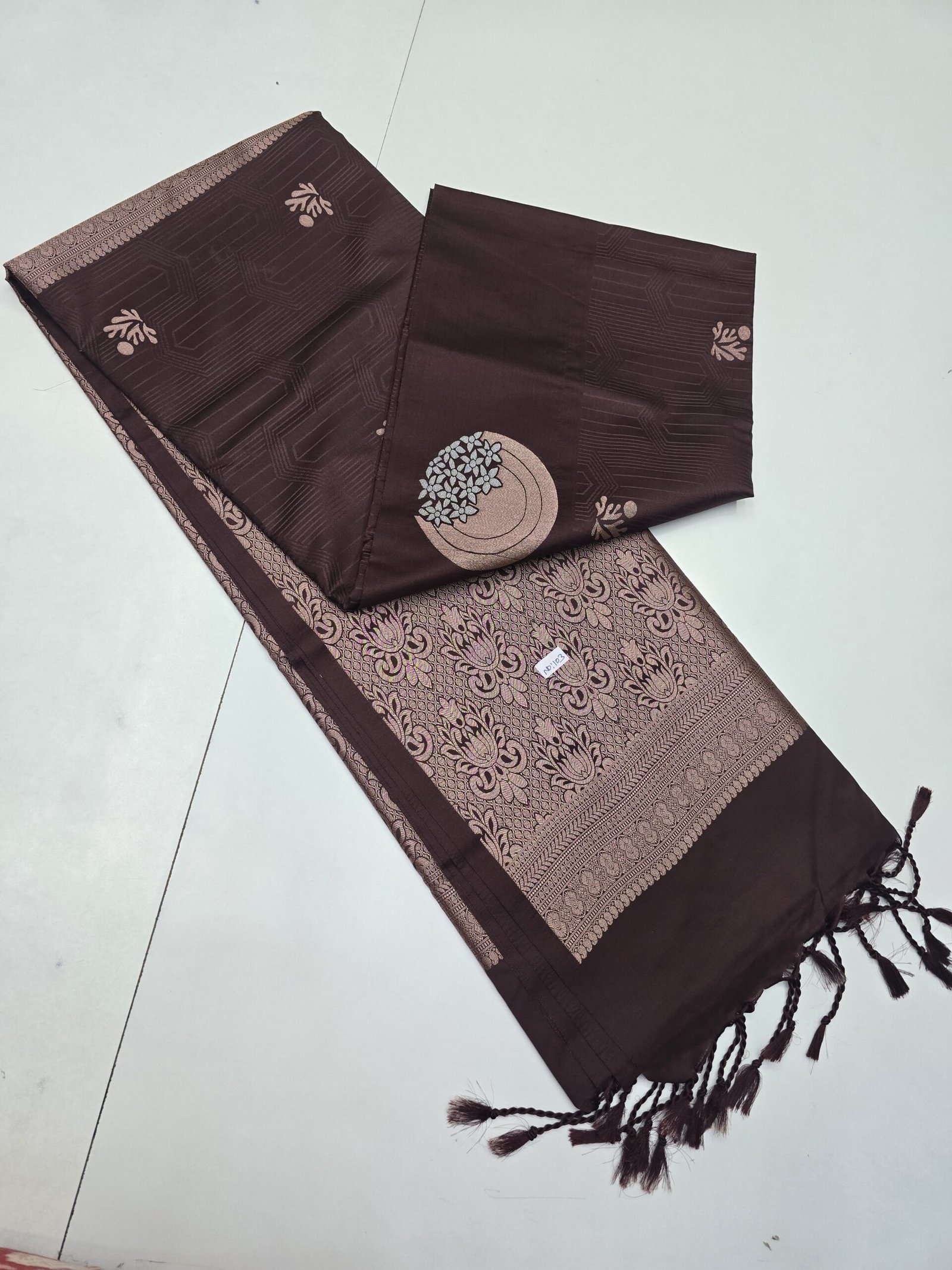 Kanchi Embossed Semi Soft Silk Sarees