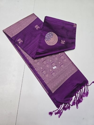 Kanchi Embossed Semi Soft Silk Sarees