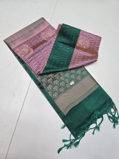 Kanchi Embossed Semi Soft Silk Sarees