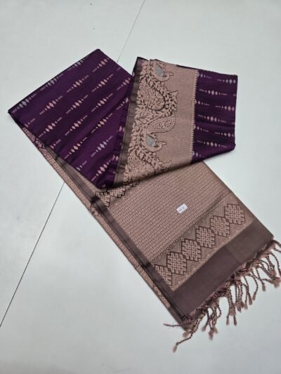 Korvai Kanchi Semi Soft Silk Sarees