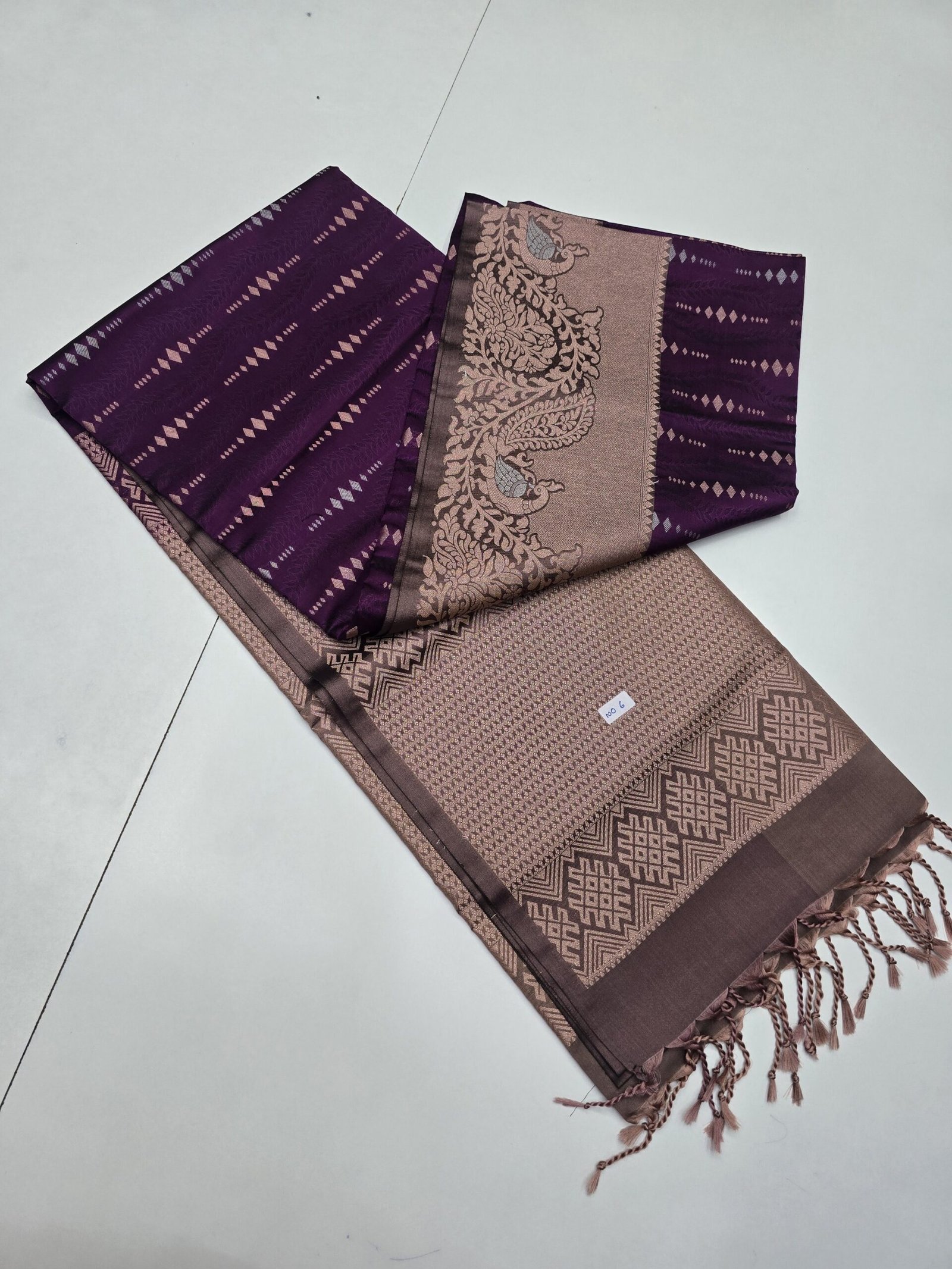 Korvai Kanchi Semi Soft Silk Sarees