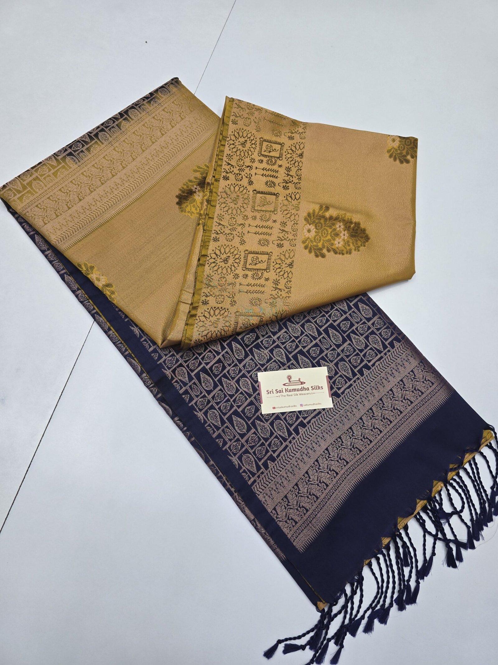 Tissue Kanchi Brocade Semi Soft Silk Sarees