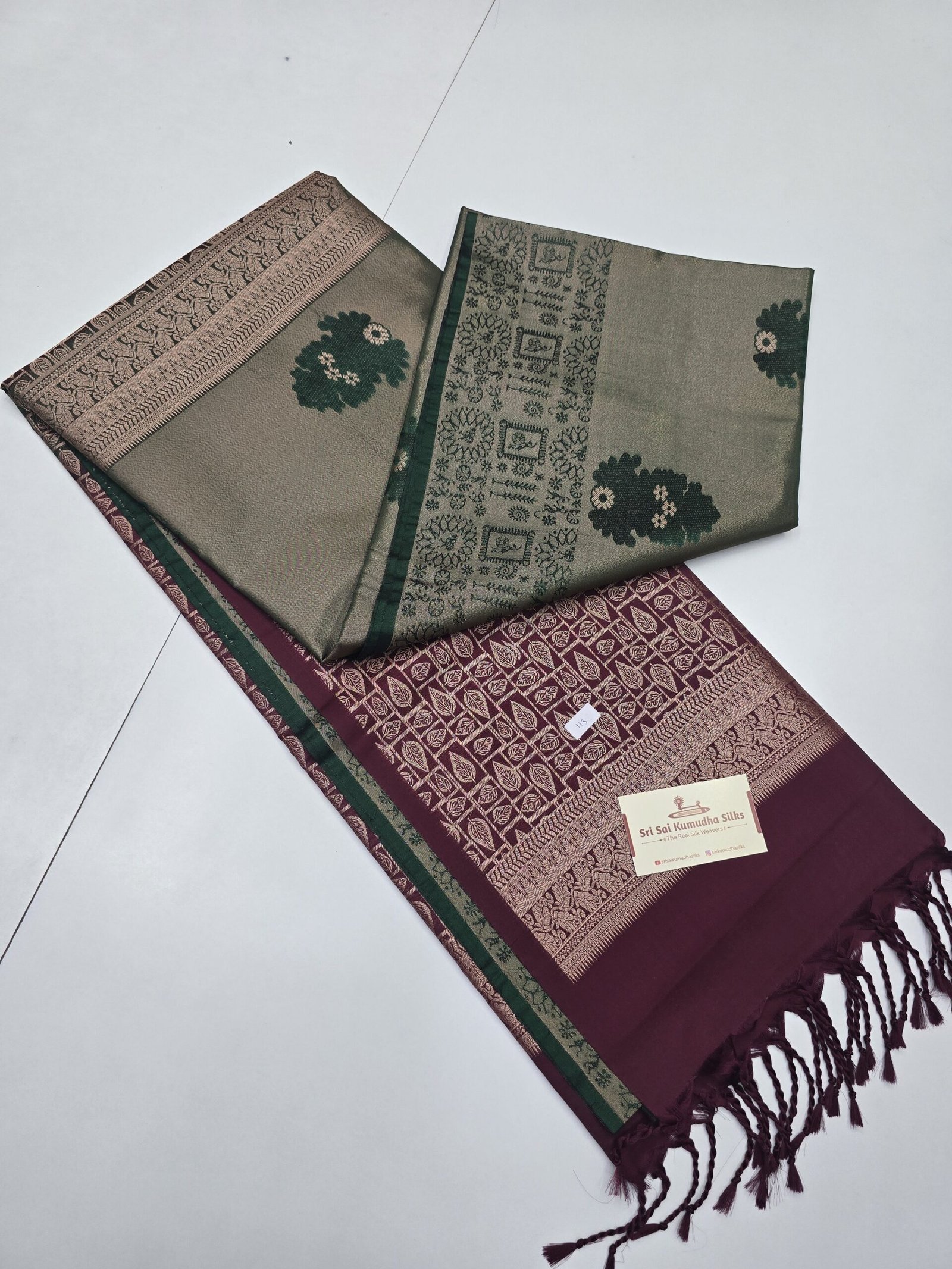 Tissue Kanchi Brocade Semi Soft Silk Sarees
