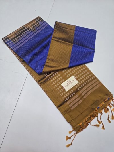 Kanchi Semi Soft Silk Jari Brocade Weaving Sarees