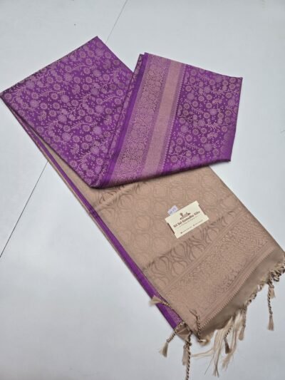 Kanchi Bridal Jari Brocade Semi Soft Silk Sarees