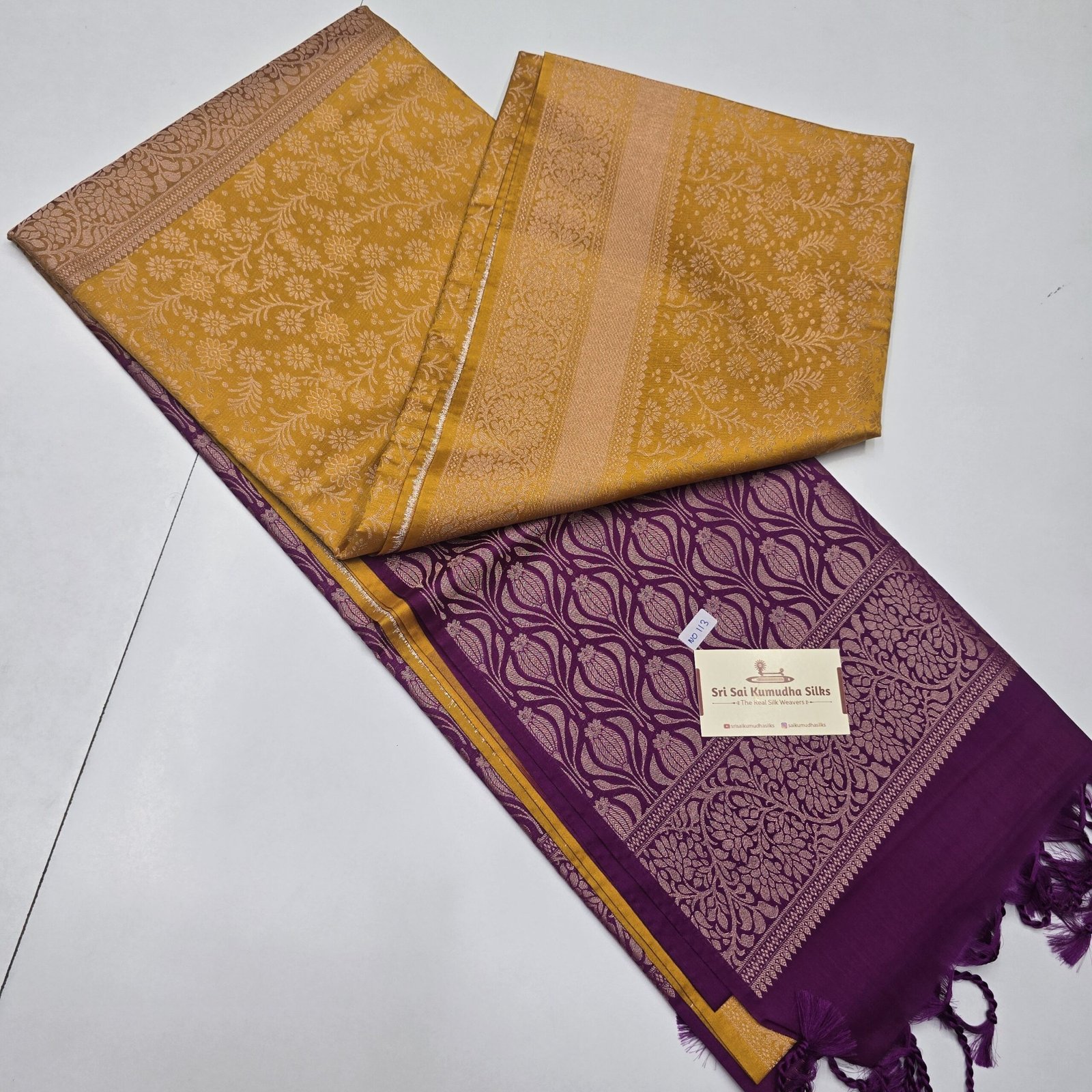Kanchi Bridal Jari Brocade Semi Soft Silk Sarees