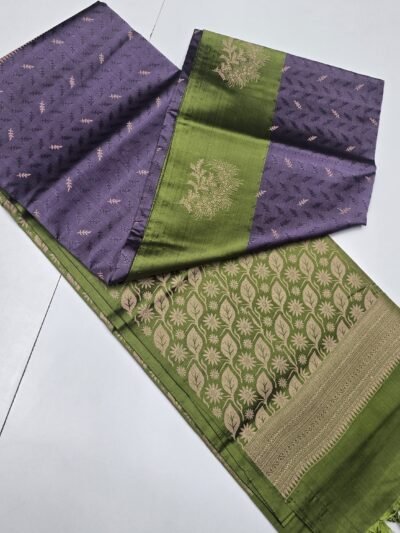 Kanchi Embossed Weaving Semi Soft Silk Sarees