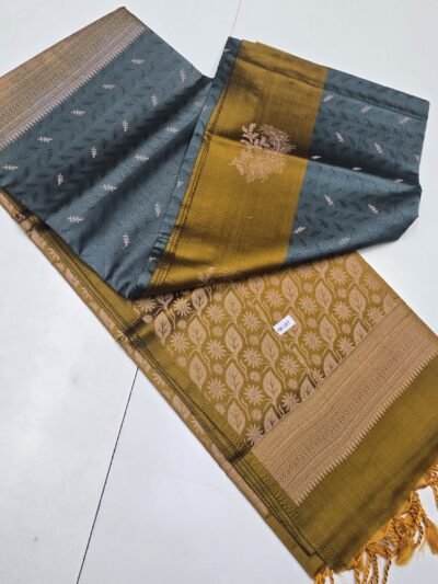 Kanchi Embossed Semi Soft Silk Sarees