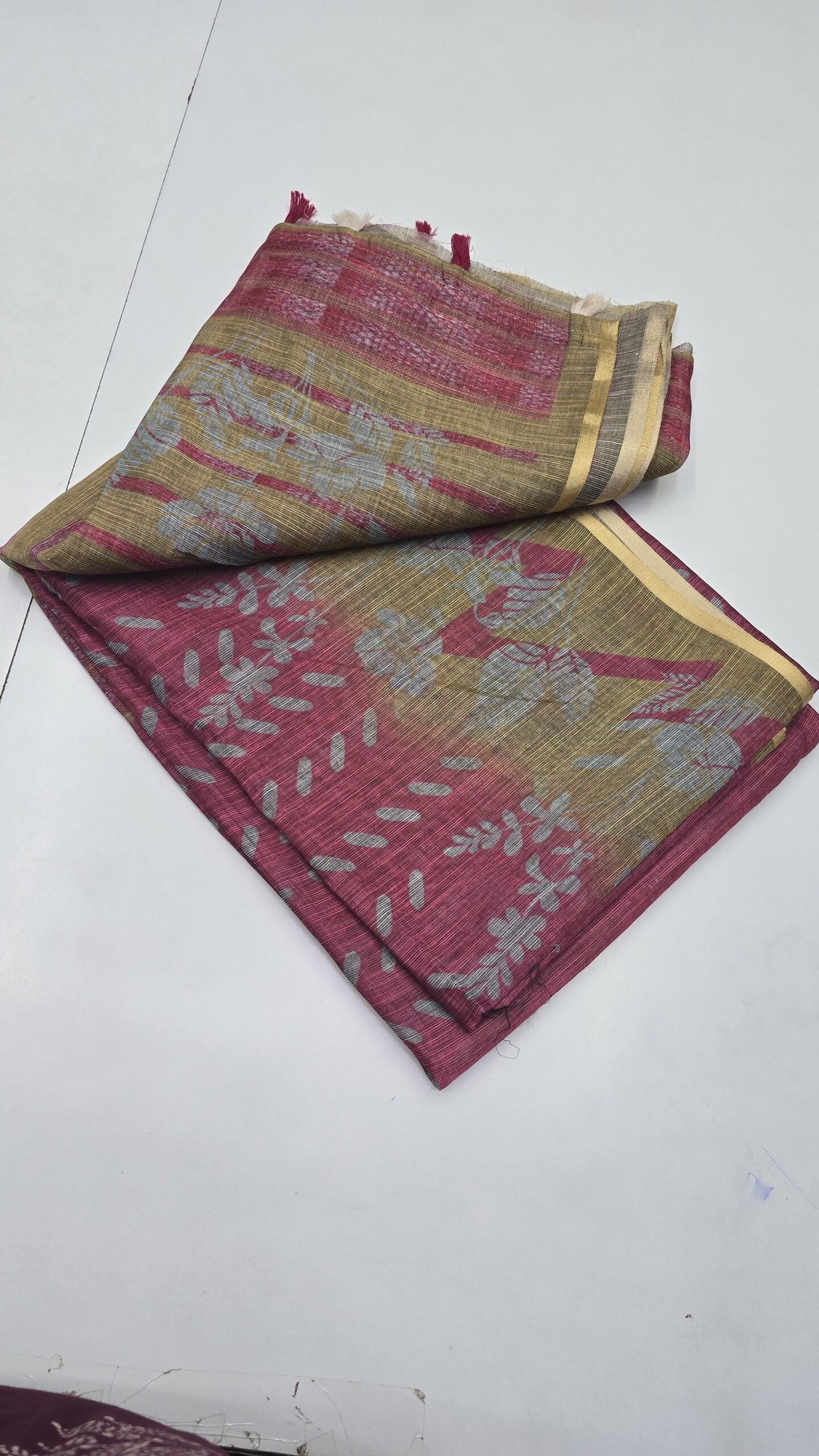 Jute Cotton Printed Fancy Sarees