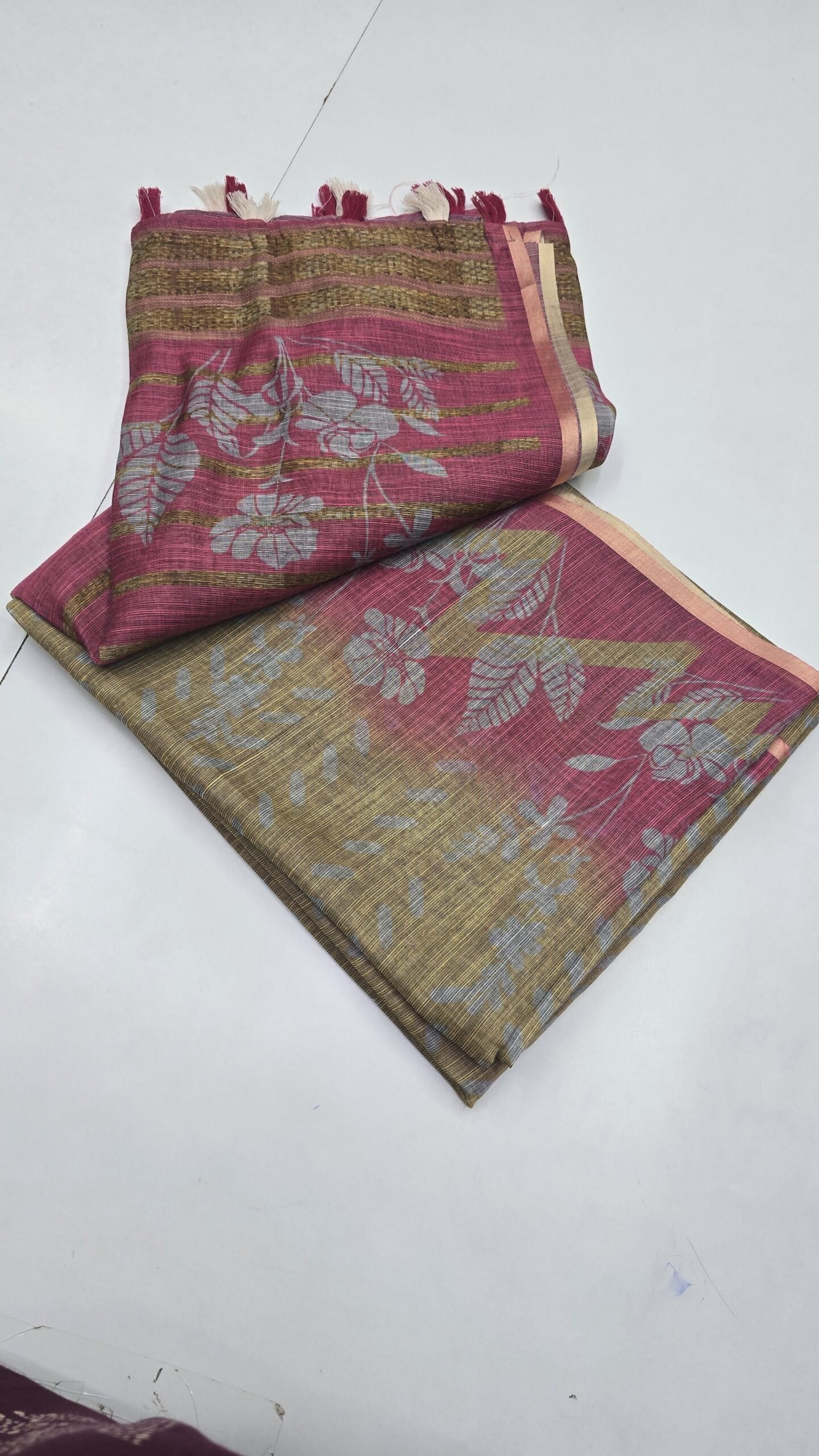 Jute Cotton Printed Fancy Sarees