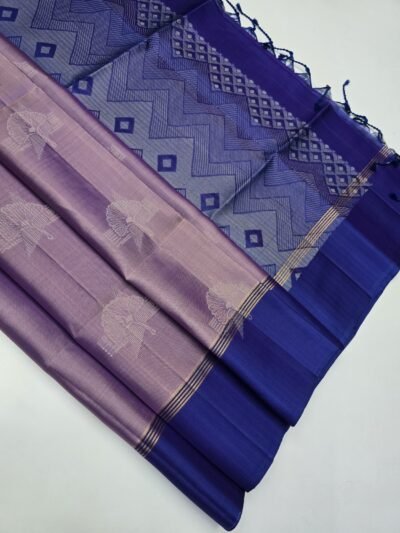 Handloom Kanchipuram Butta Pure Soft Silk Sarees With Silk Mark Certified