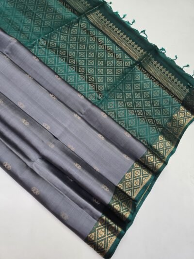 Handloom Jacquard Border Pure Soft Silk Sarees With Silk Mark Certified